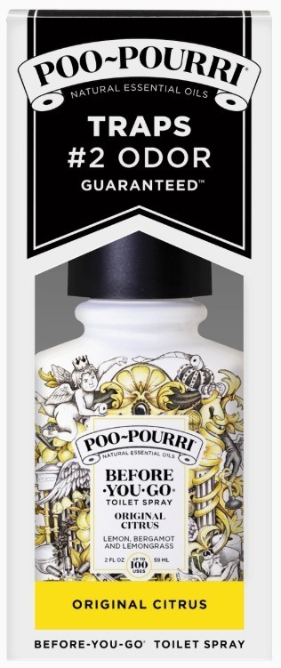 POO-POURRI Before-You-Go Original Citrus Toilet Spray – 2 oz (4 Pack)