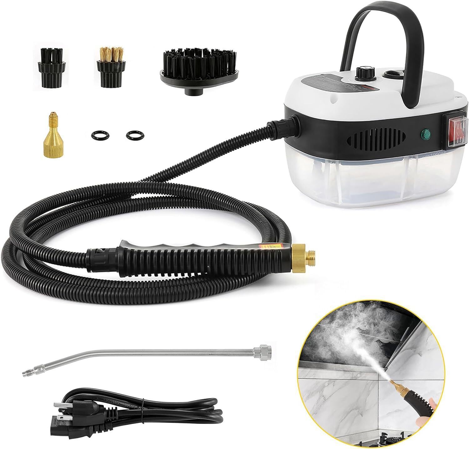 Handheld Car Detailing Cleaning Machine High Temp Steam Cleaner Household 2500W