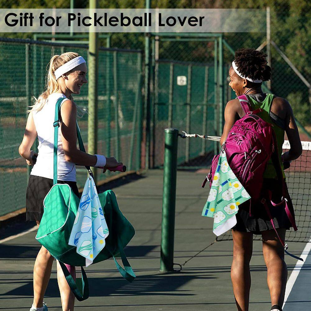 15 In. W X 17 In. D X Soft Pickleball Towel Set Absorbent Fast Drying Fun Patter
