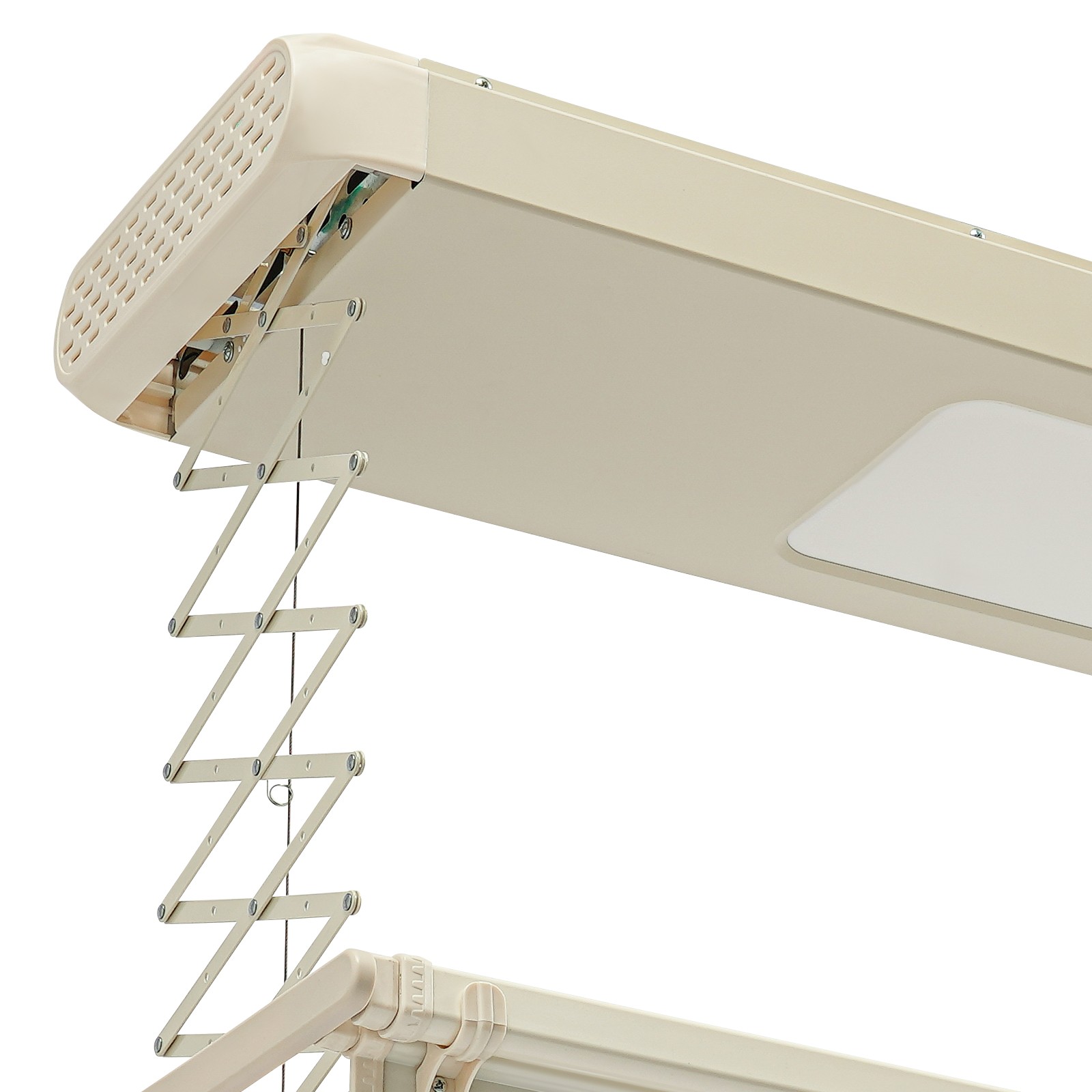 Electric Retractable Airing Rack Clothes Drying Rack W/ Remote Control & Light