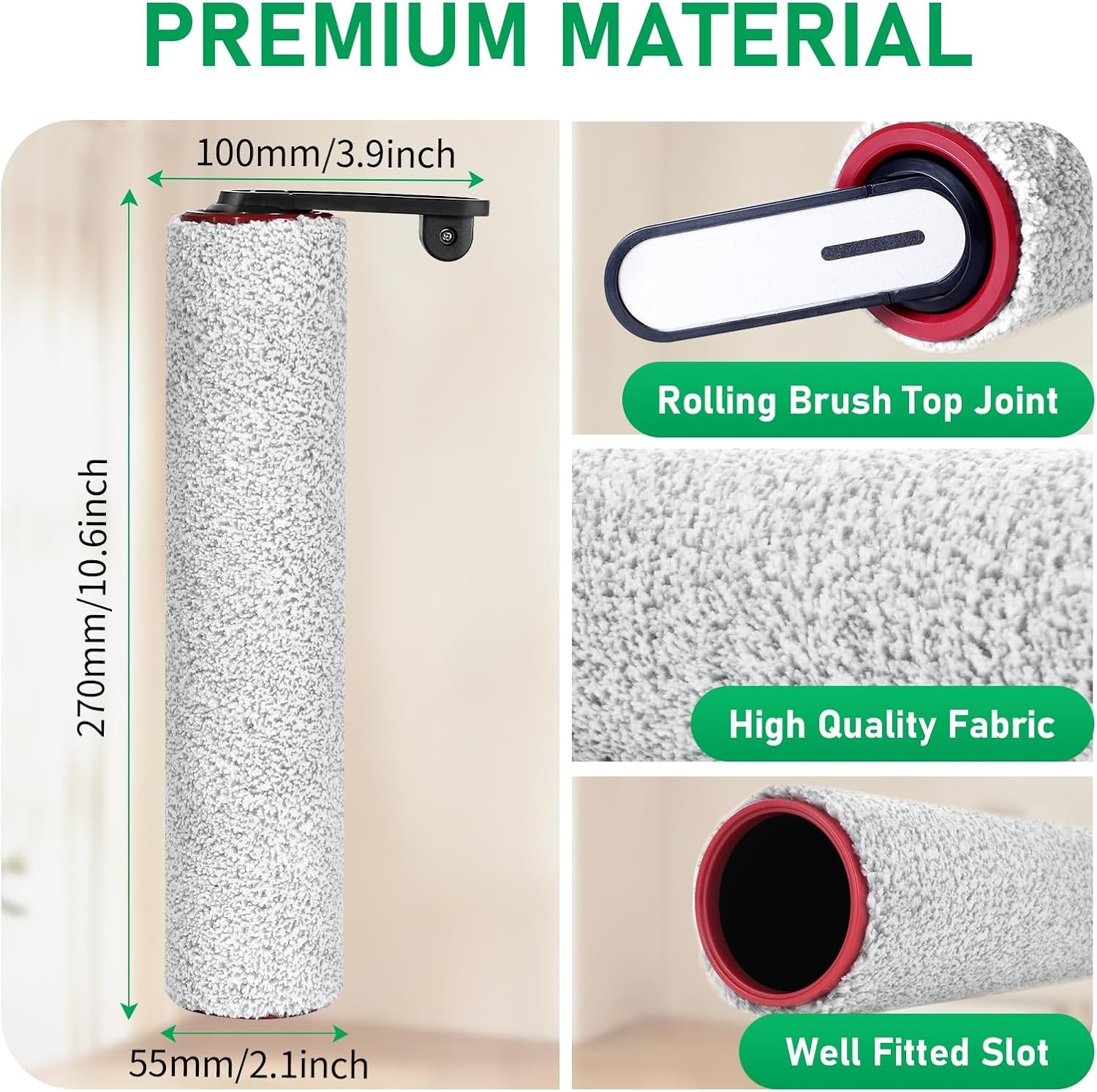 H14 Replacement Brush Rollers and Filter Kits Compatible with Dreame H14 H14