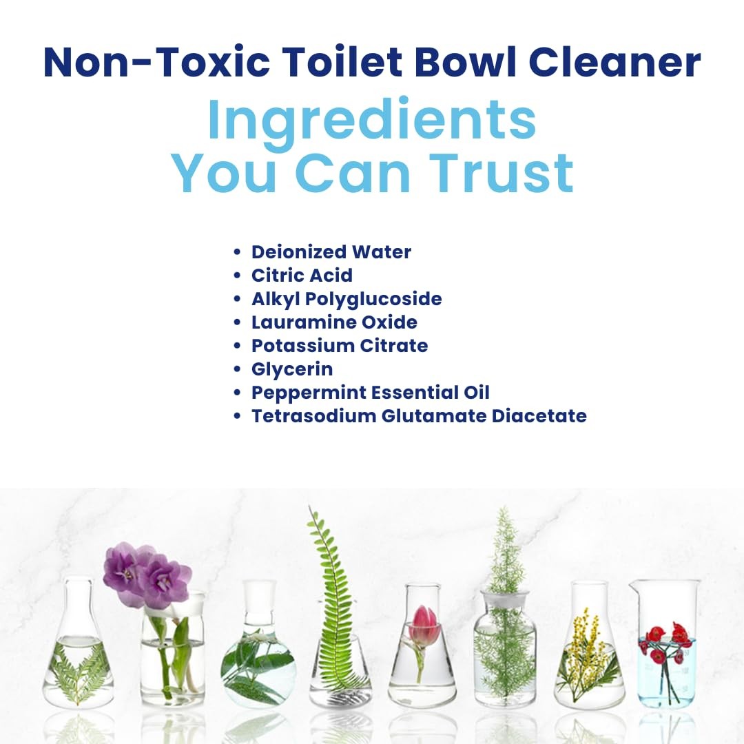 Truly Free Toilet Bowl Cleaner – Heavy-Duty Stain Remover – Septic Safe, Plan…