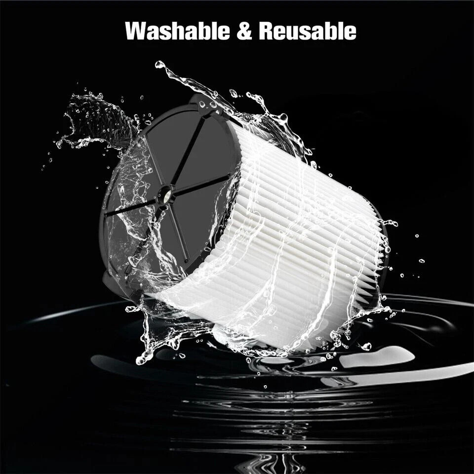 VF4000 Filter Replacement For RIDGID Shop Vac Wet/Dry Washable Vacuum Garage