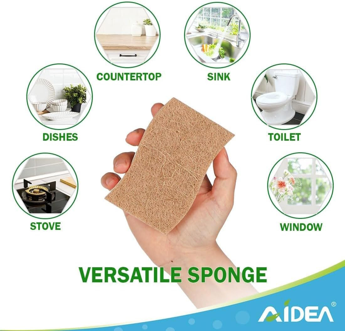 Sponges Non Scratch, 24Count, Natural Sponge for Non Stick Cookware | Sponges Ki
