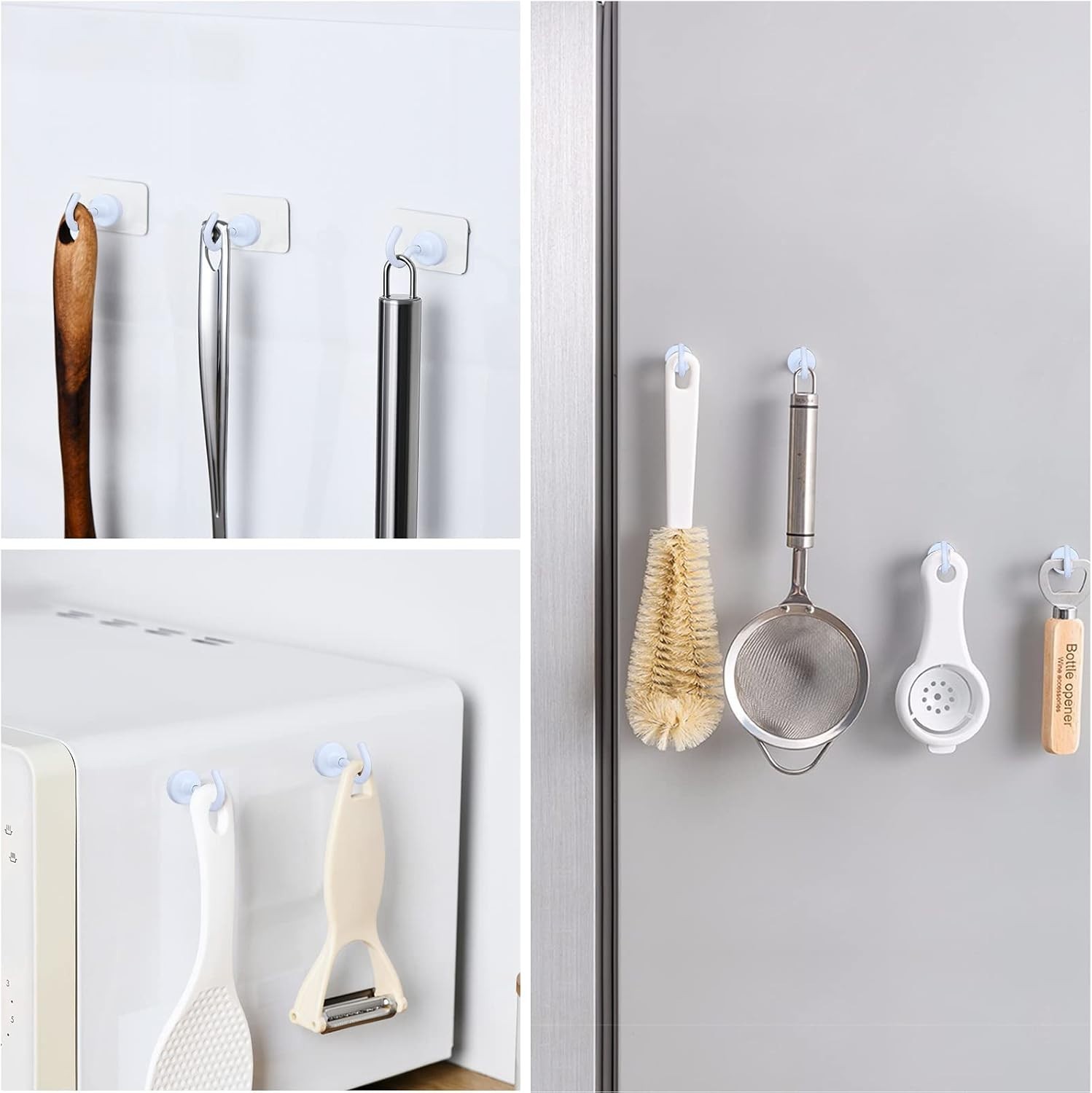 Stainless Steel Magnetic Hooks – 10 Pack, 30lbs Capacity for All Your Needs