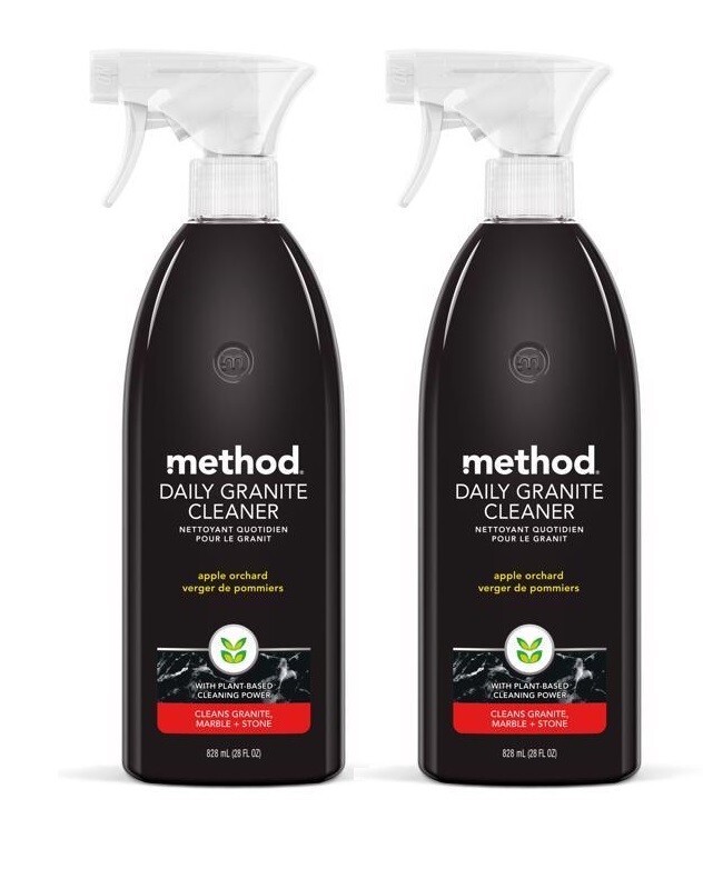 2 ~ Method Daily Granite Marble Cleaner Apple Orchard Scent Spray Bottle 28 oz