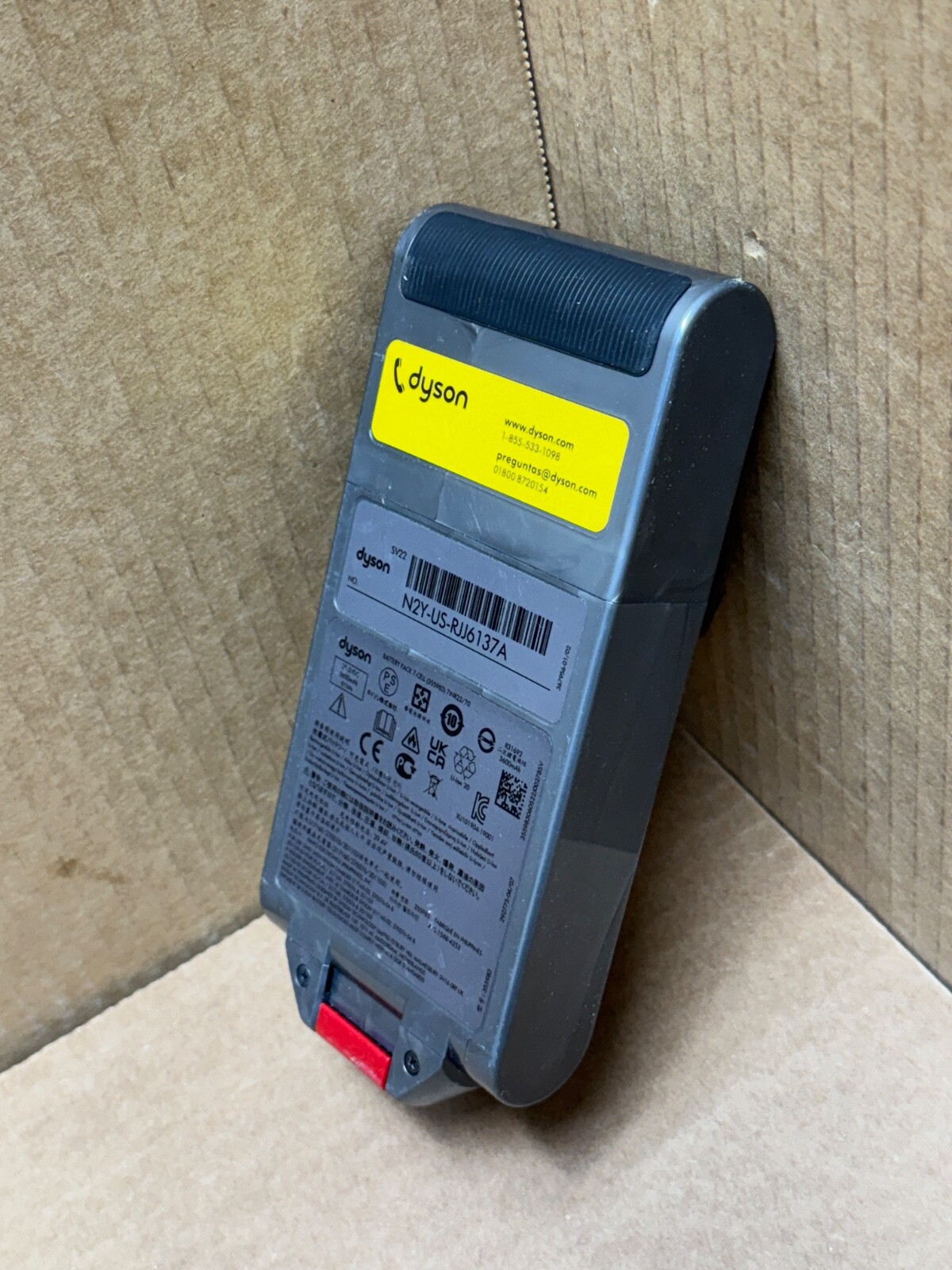 DYSON V15 OUTSIZE [SV22] GENUINE 3600mAh 25.2V 91Wh CLICK IN REPLACEMENT BATTERY