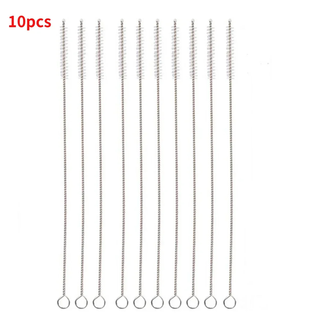 1/5/10PC Stainless Soft Hair Suction Glass Tube Cleaner Brushes Tools Fish Tank