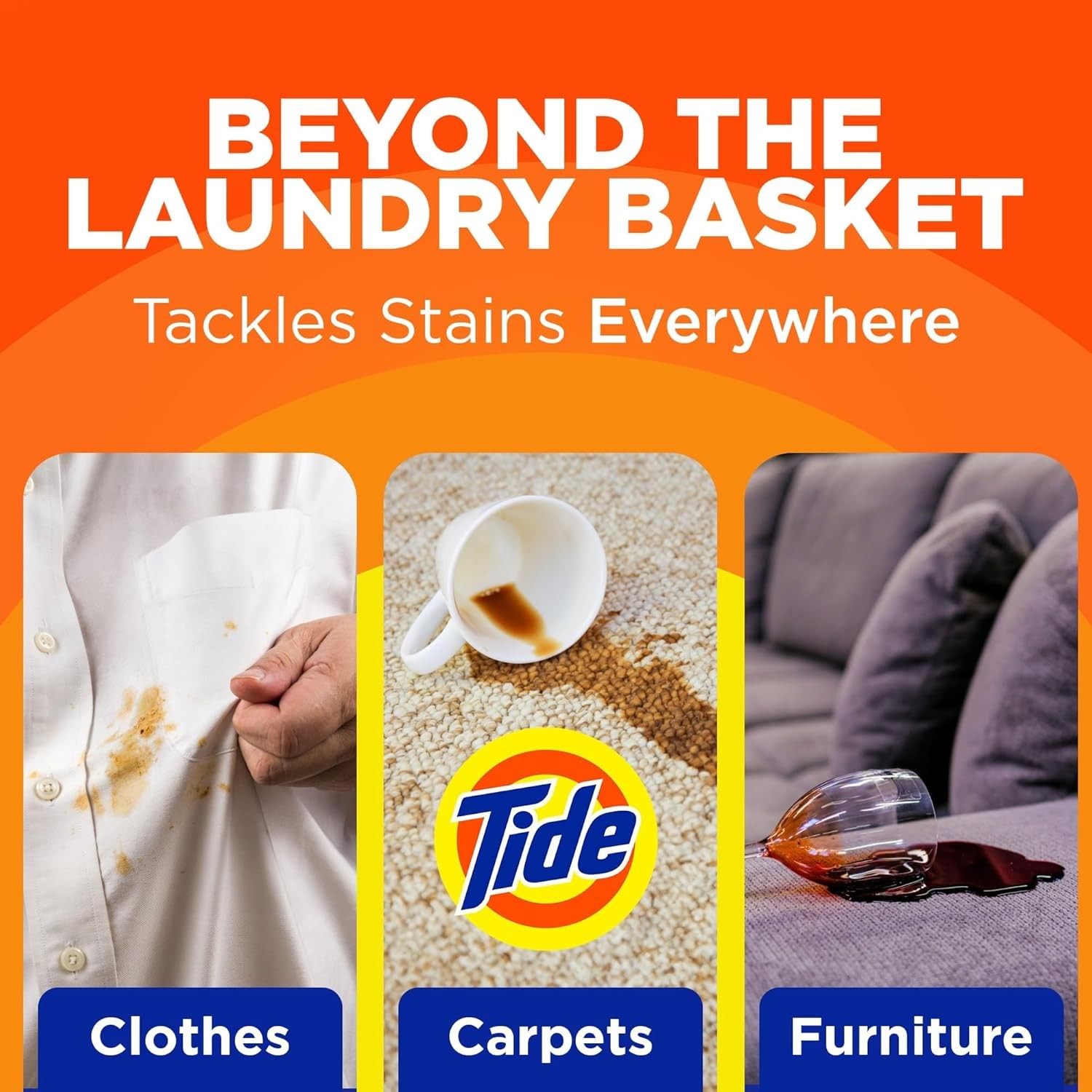Tide Rescue Laundry Stain Remover Spray with Oxi + Travel Size Tide To Go Pen ..