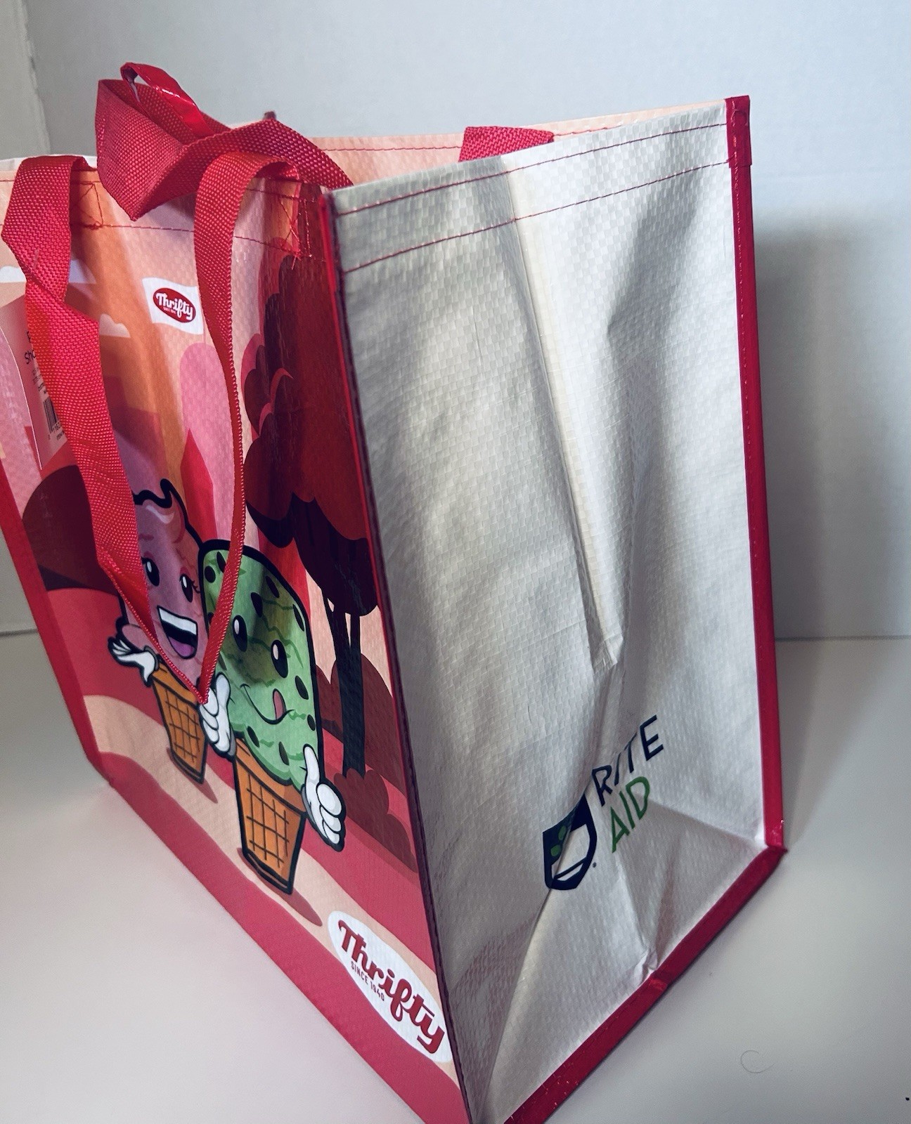 Thrifty Ice Cream Reusable 2 Sided Shopping Bag New with Tags STRONG