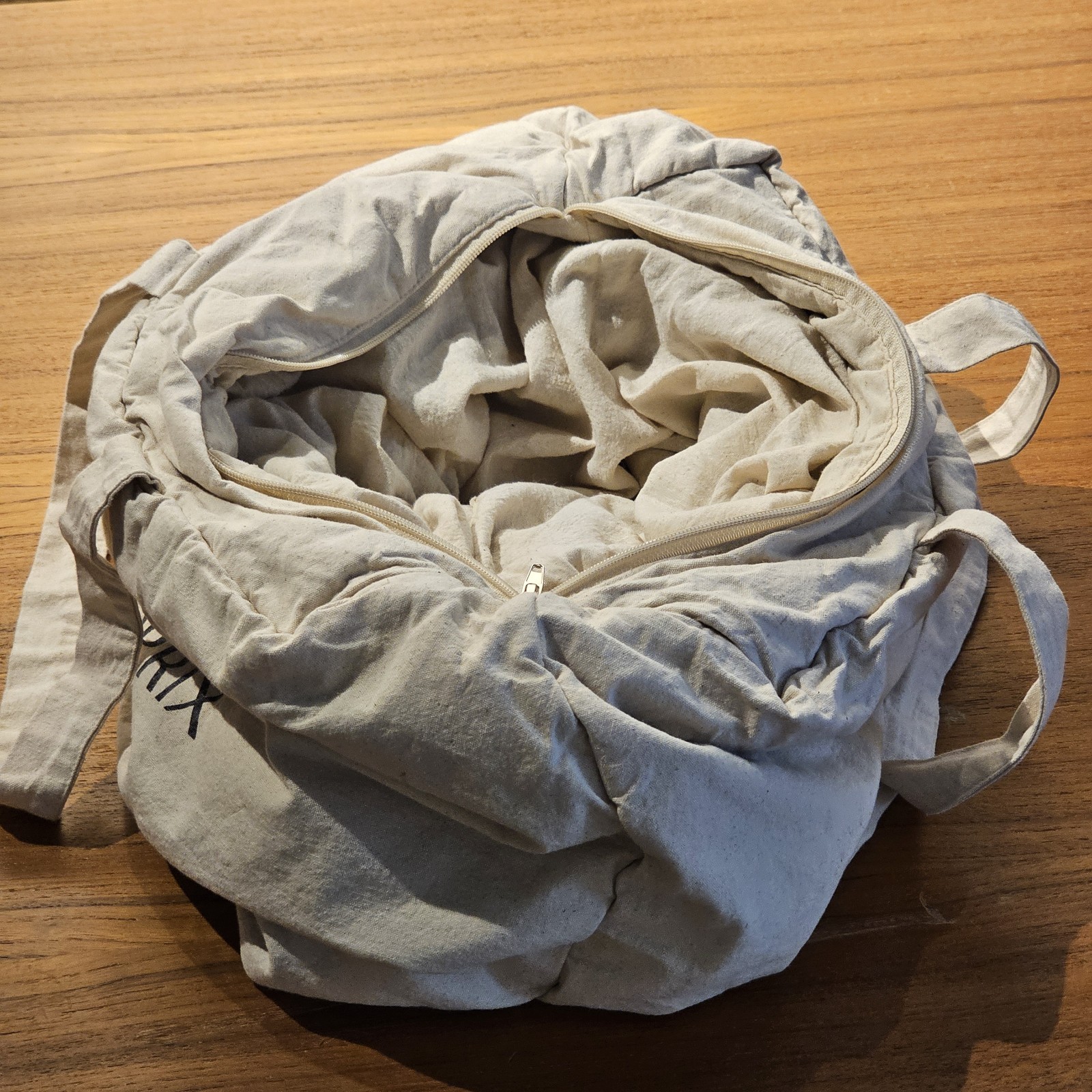 Monoprix Reusable Shopping Bag Tote, Insulated/Padded, Cotton, Made In Paris