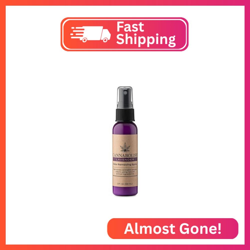Cannabolish Lavender Odor Removing Spray and Air Freshener, 2 fl. oz. Travel Siz