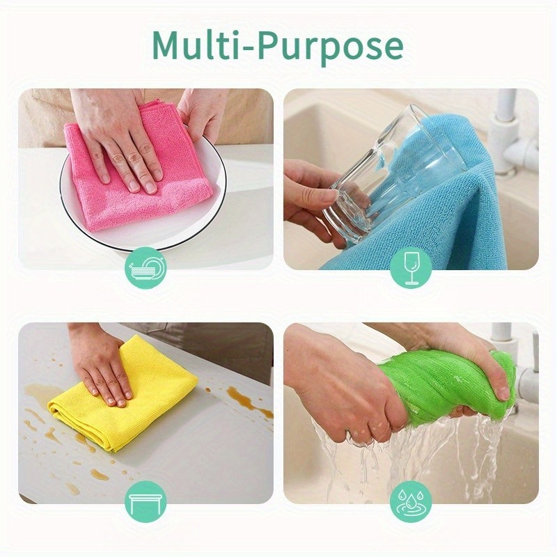 Set of 40 Pack Microfiber Cleaning Cloths Car Detailing Polishing Towels