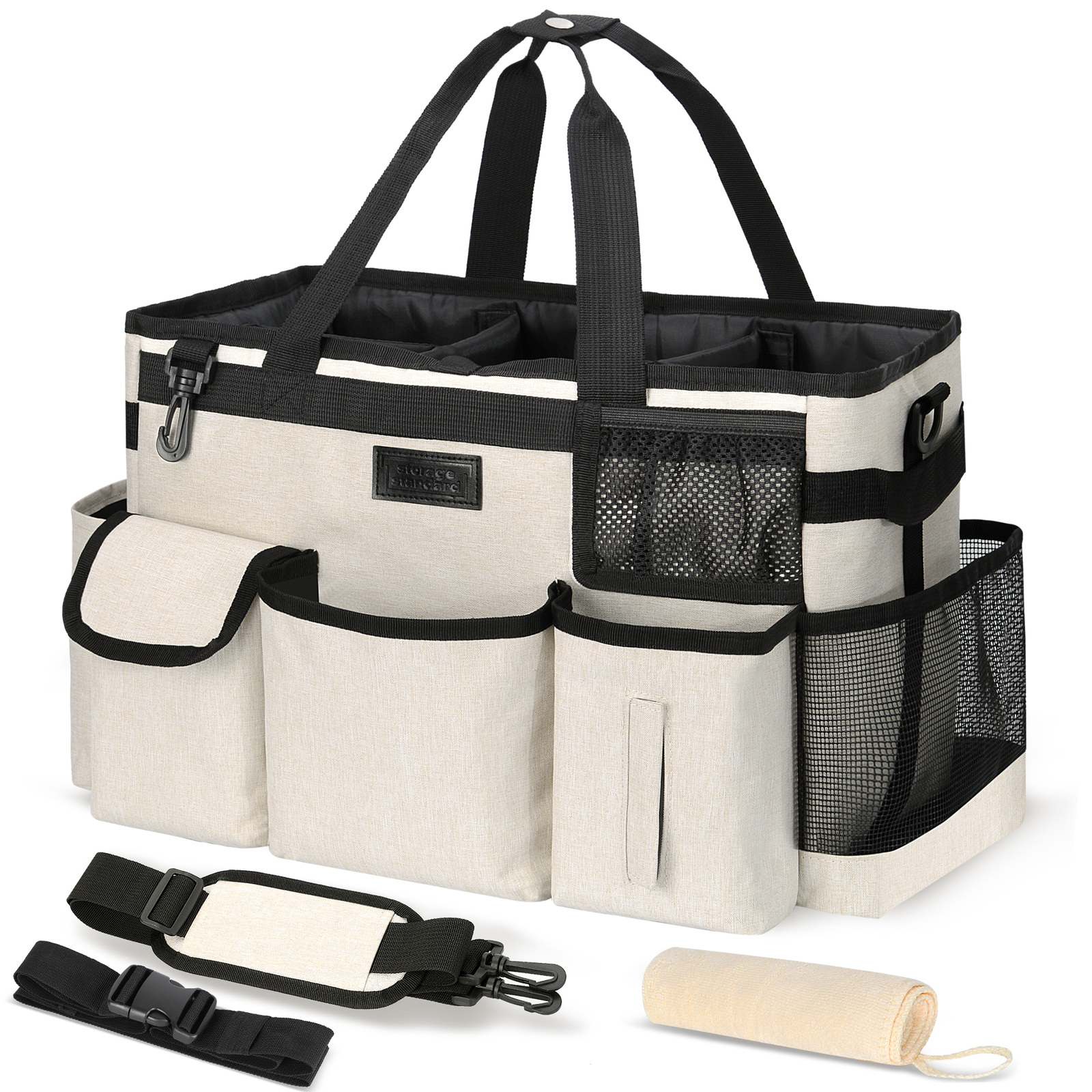 Cleaning Caddy Organizer with Handle for House & Bathroom Cleaning Supplies