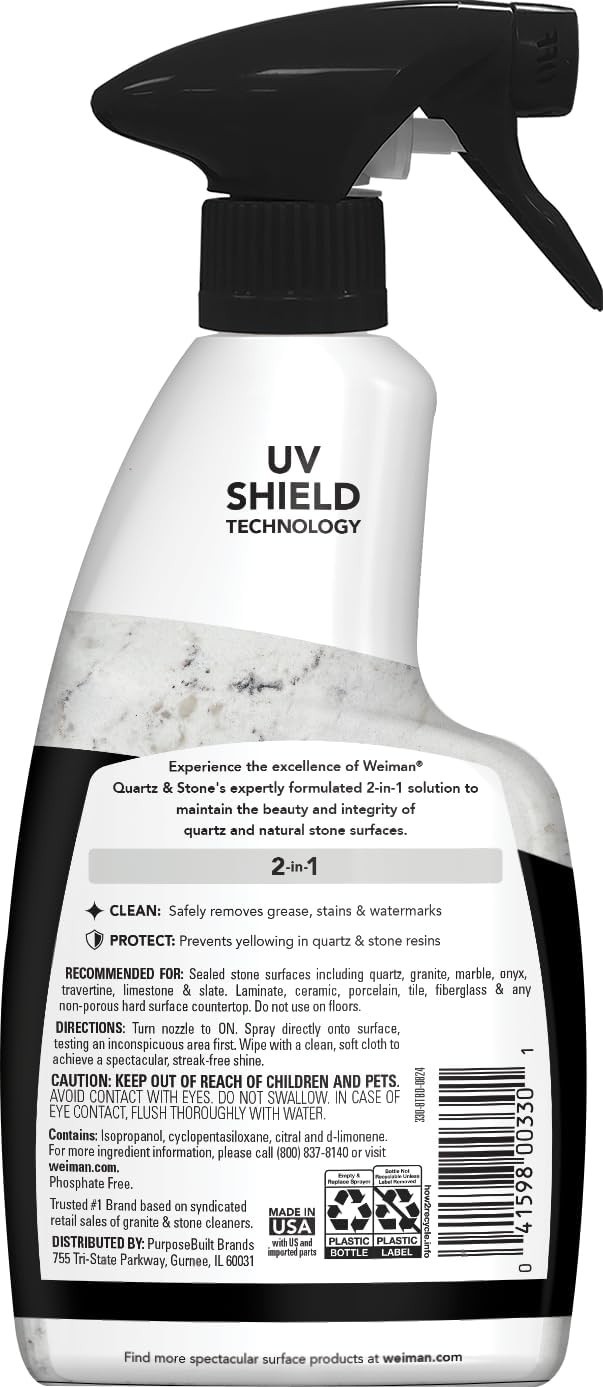Natural pH Neutral Quartz Cleaner 2-Pack – Effortless Shine & Streak-Free Finish