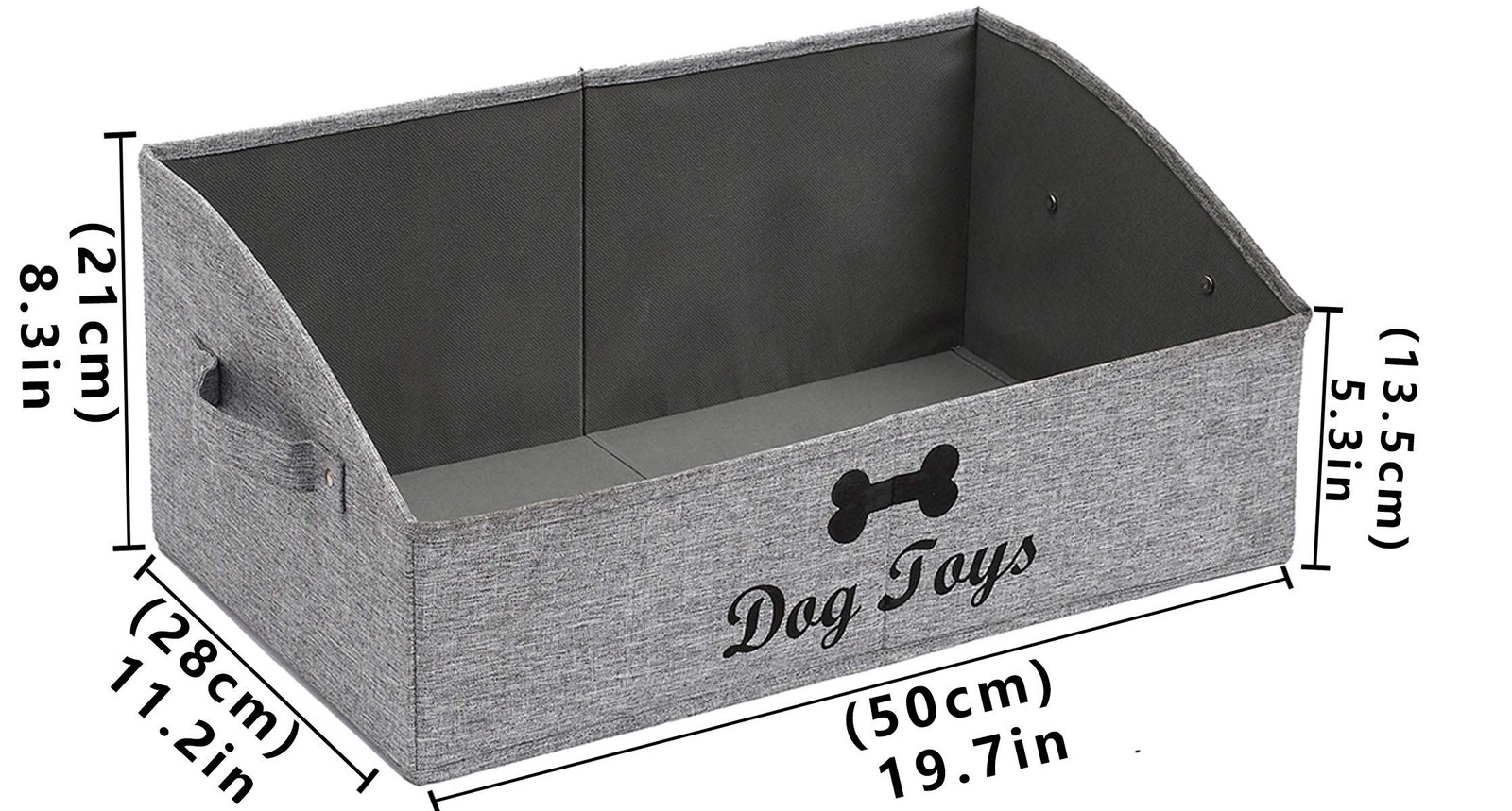 Geyecete Foldable Fabric Trapezoid – For Dog Toys Gray