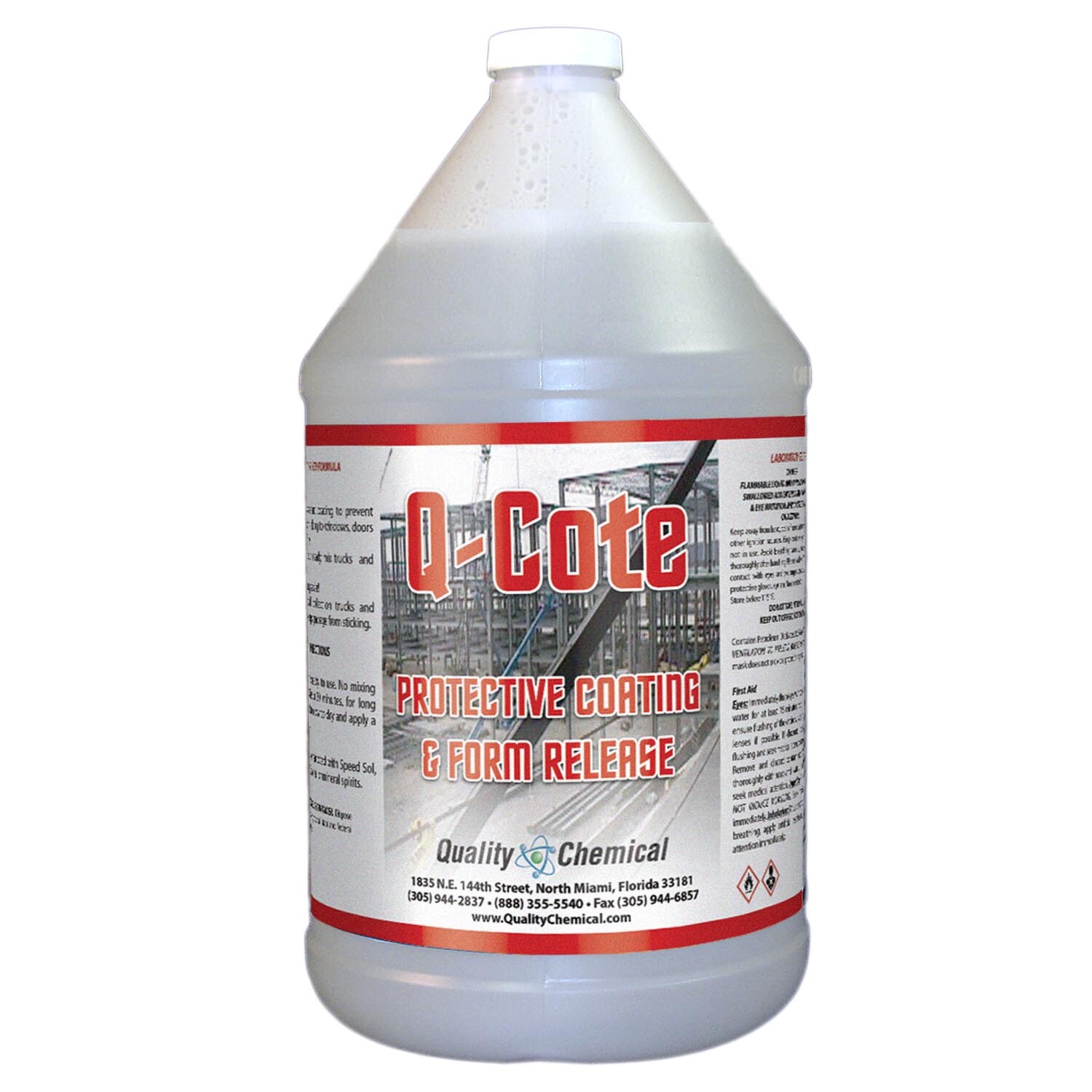 Q-Cote – Paraffin-based – Concrete Form Release Agent – 1 gallon (128 oz.)