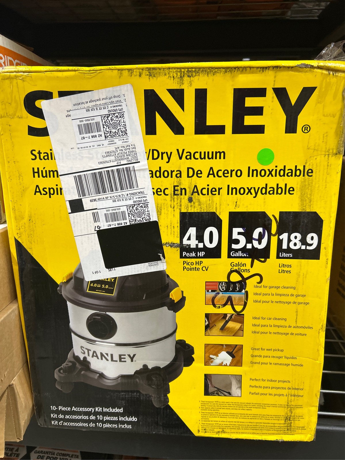 5 Gal. 4.0 Peak HP Wet/Dry Vac