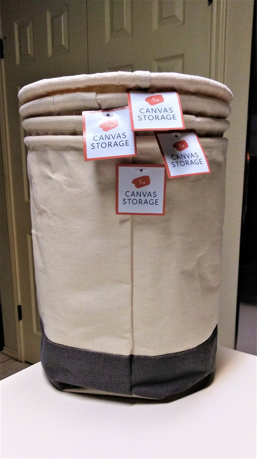 Canvas Storage Large Canvas Fabric Lightweight Storage Basket