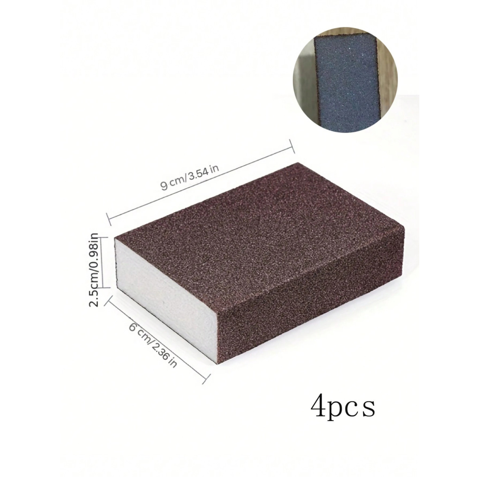 Magic Emery Sponge Cleaning for Reusable Kitchen Pot Washing Rust Stain Remover