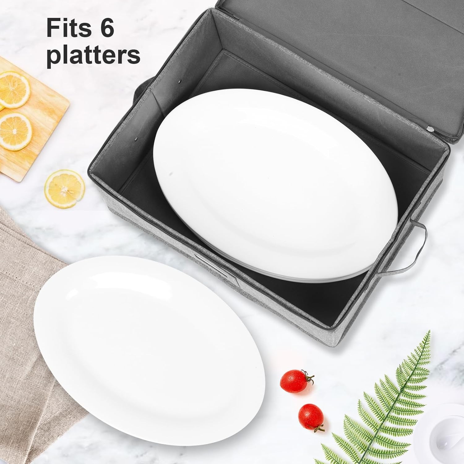 China Storage Containers Hard Shell 2 Pack Platter Storage Case 17″ x 13″ x 6″ 5
