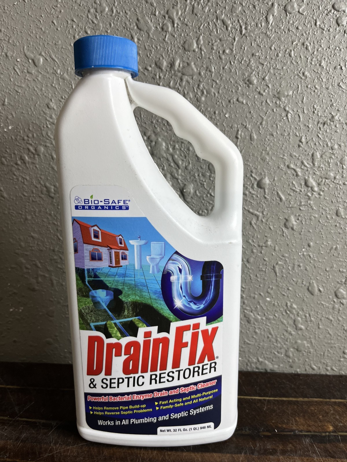 Bio-Safe Organics DrainFix & Septic Restorer Bacterial Enzyme Cleaner 32 fl oz