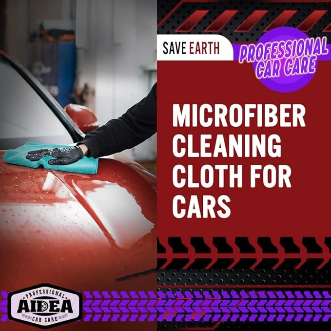 Microfiber Cleaning Cloth Set of 50 Towel Rag Car Polishing Detailing No-Scratch