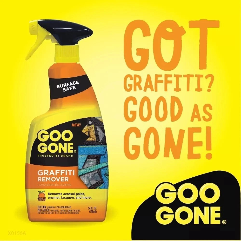 Goo Gone Graffiti Remover Spray Cleaner for Aerosol Spray Paint & Acrylic Paint