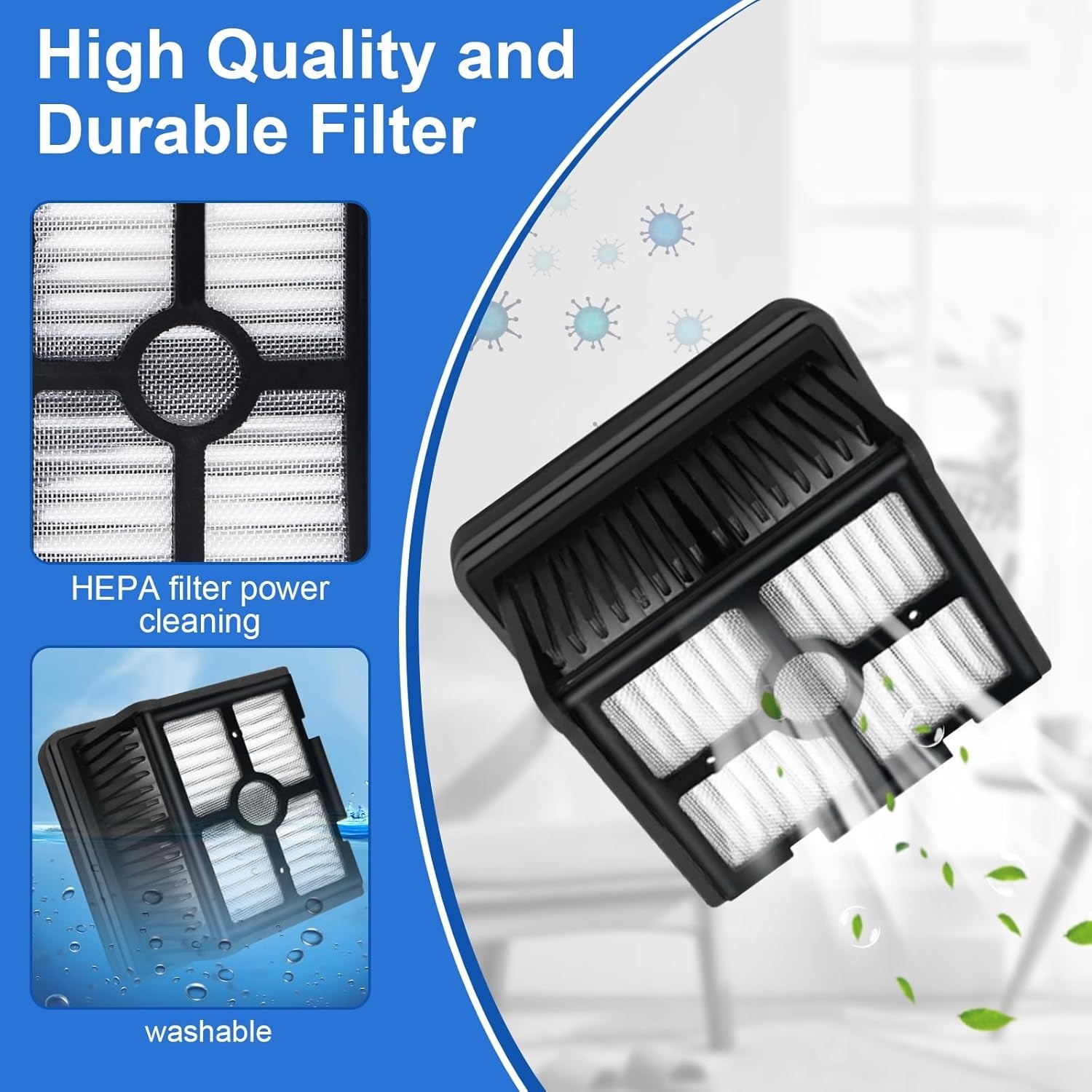 High-Quality Dreame H12 Pro Replacement Brush & HEPA Filter Pack – 5 Pieces