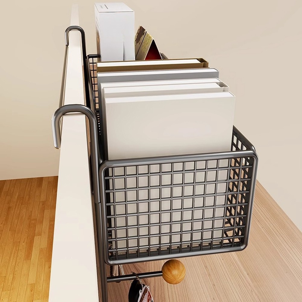 Hanging Bedside Caddy for College Dorm 36x24x15cm Fabric Storage with Hooks