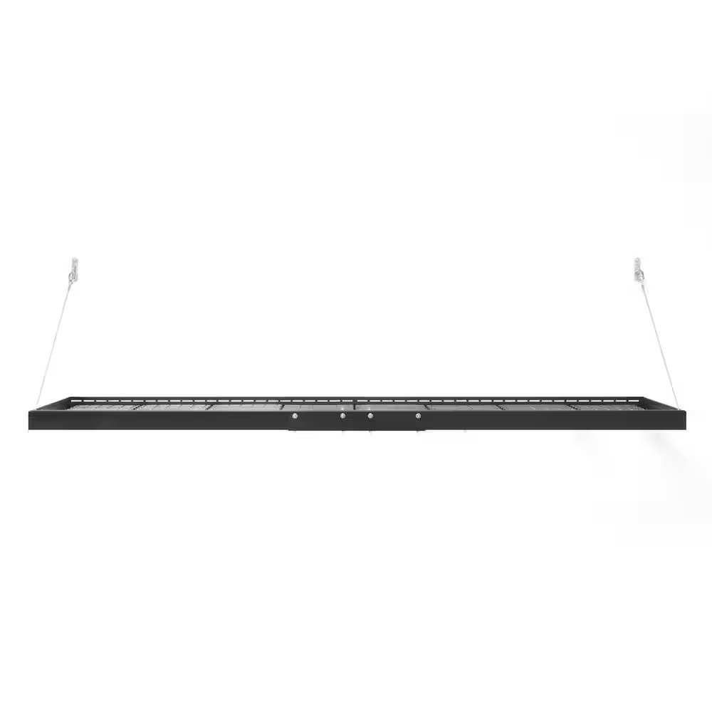 Pro Series 2Ft. X 8Ft. Wall Mounted Steel Shelf 2.0 in Black