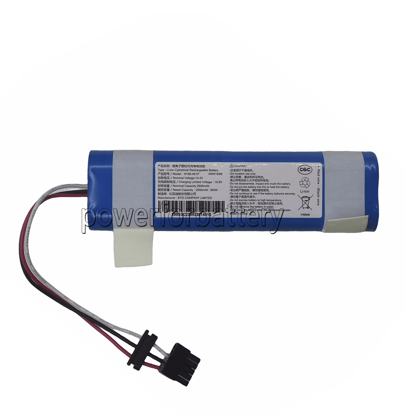 New 14.8V Battery for Xiaomi Mop Pro Robot Vacuum Cleaner STYTJ02YM MH1-4S1P-SC