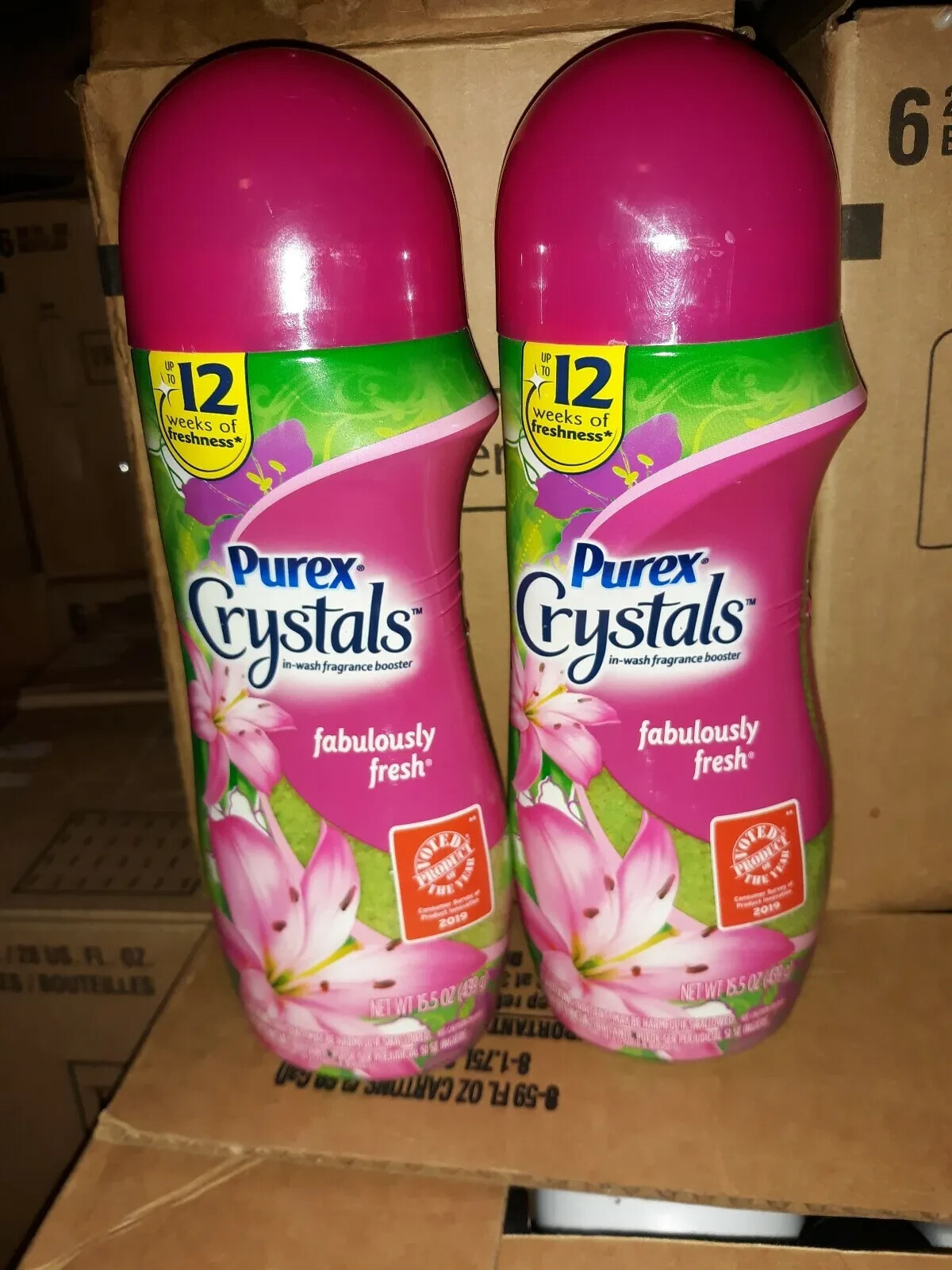 Purex Crystals In-Wash Fragrance Booster Fabulously Fresh 15.5 Ounces Pack of 2