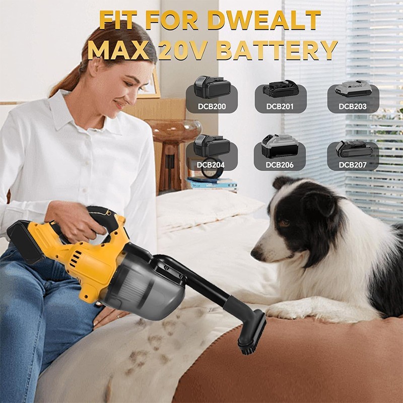 Cordless Handheld Vacuum Cleaner W/ Washable HEPA Filter DeWalt 20V Battery New