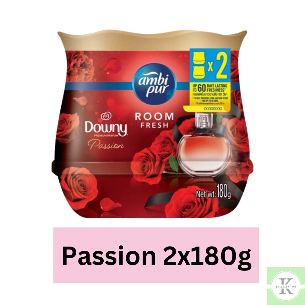 Ambi Pur Gel Room Fresh Downy Passion 180g x 2 Fast Shipping NEW