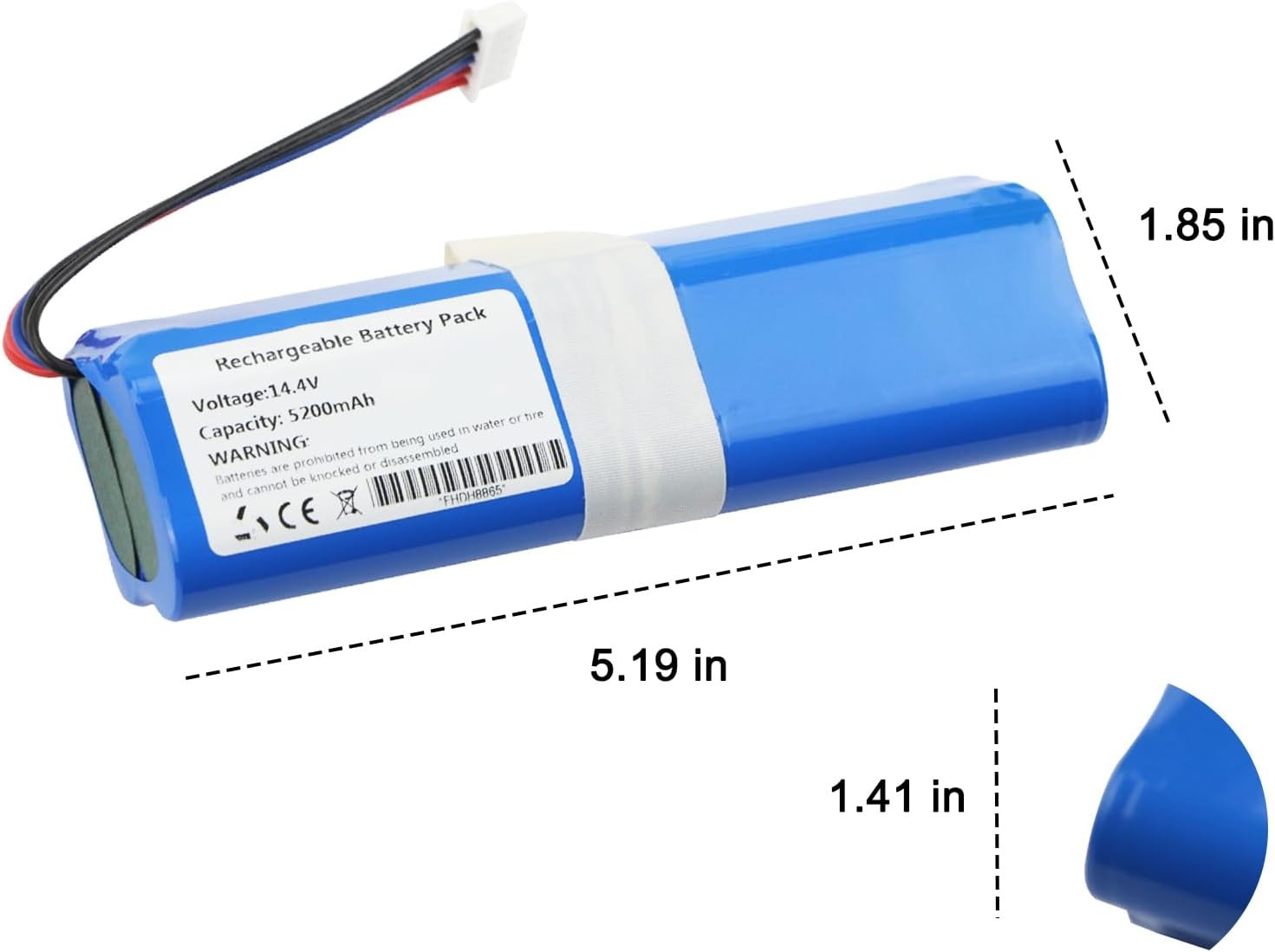 Replacement Vacuum Battery Compatible with Yeedi Vac 2 Vac 2 Pro Vac Max Vac