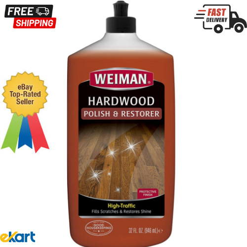 Weiman Wood Floor Polish and Restorer – 32 Ounce – High-Traffic Hardwood