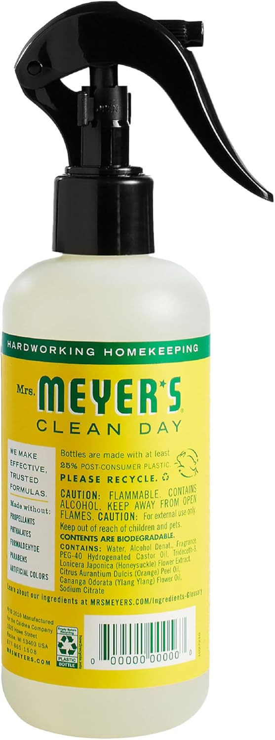 Mrs Meyers Clean Day Honeysuckle Air Freshener Spray 8 Fl Oz Non Aerosol