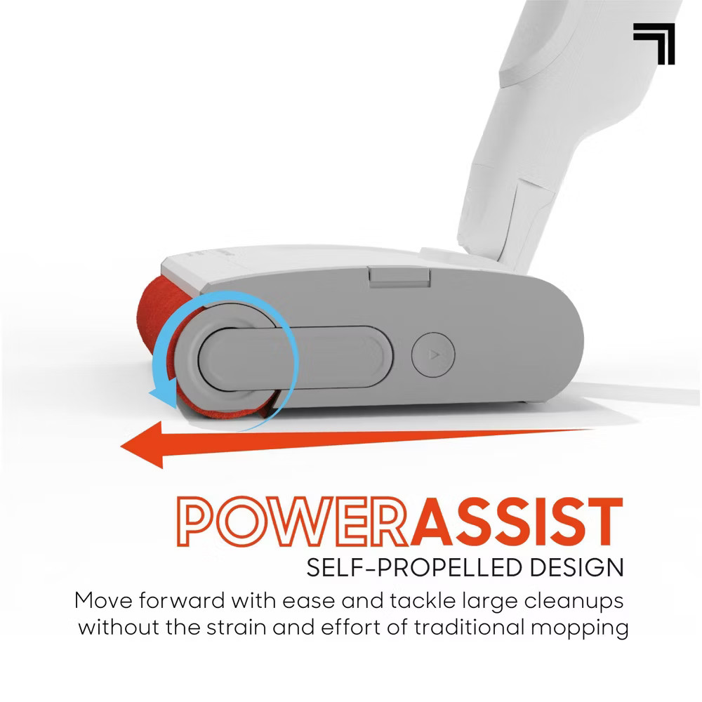 Sharper Image Combo Clean Sweep 02, Cordless Power Broom & Mop White
