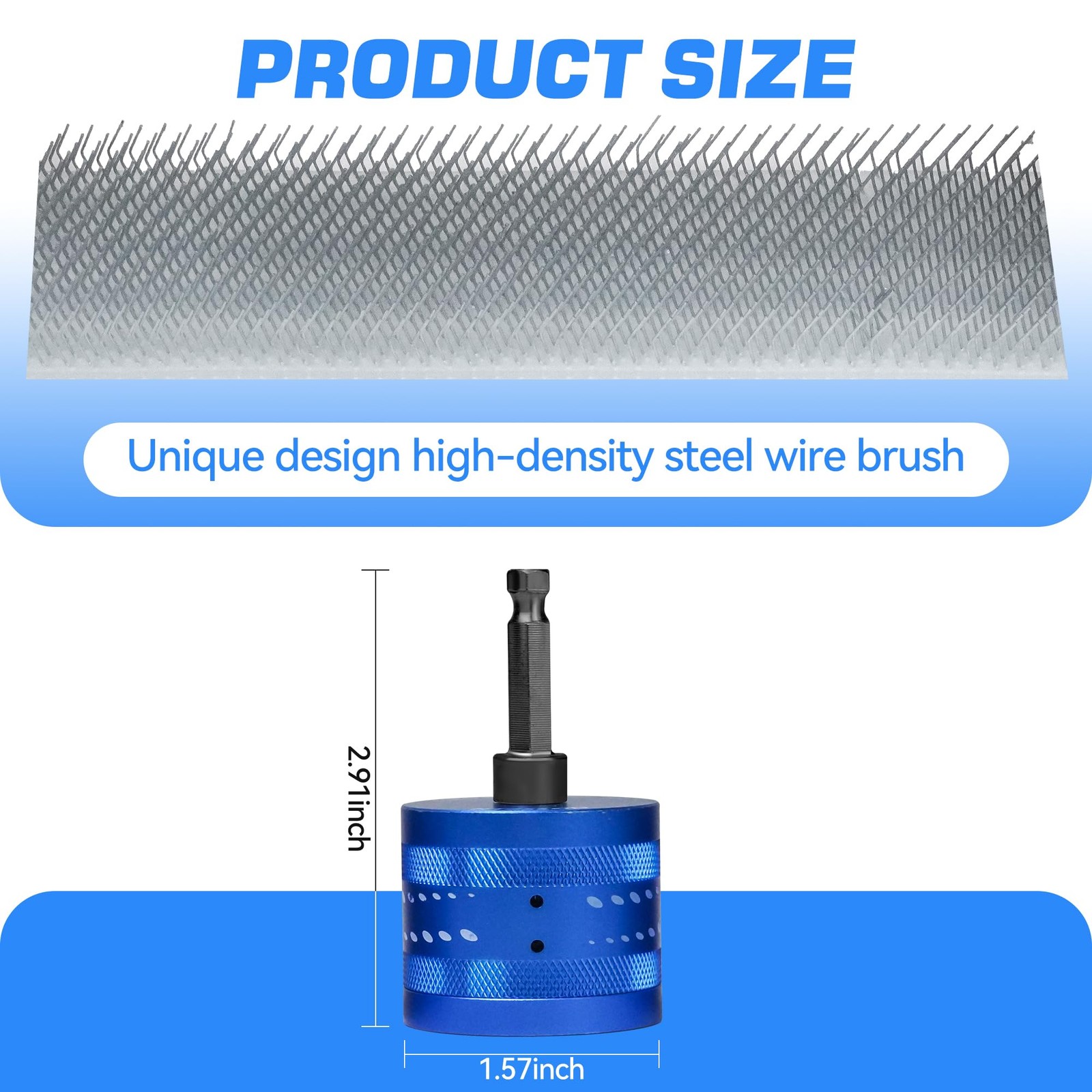 3/4 Inch Metal Copper Pipe Cleaner Tube Cleaning Brush for Power Drill