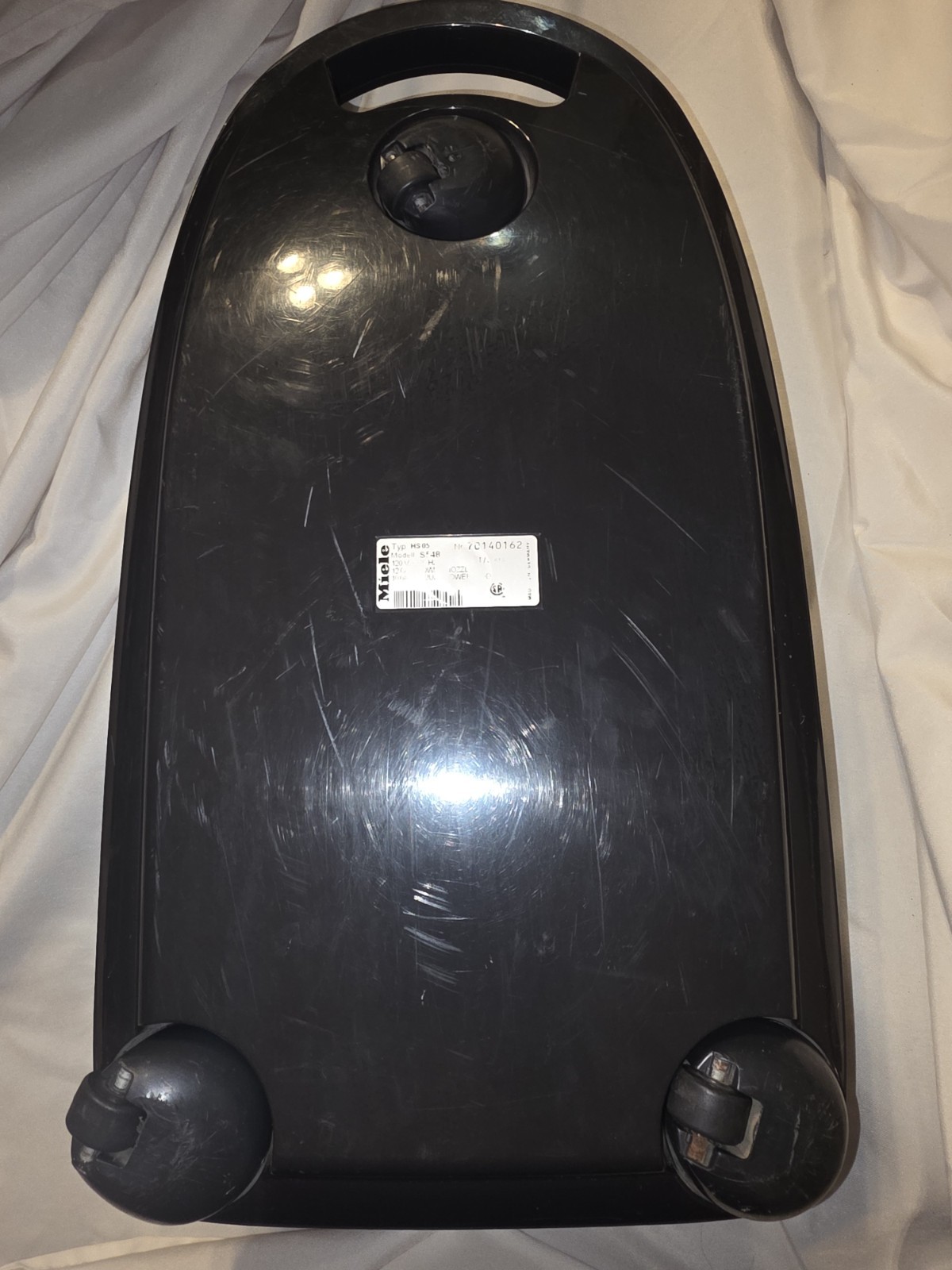 Miele S548 Bottom Plastic Canister Shell Genuine Aluminum Model