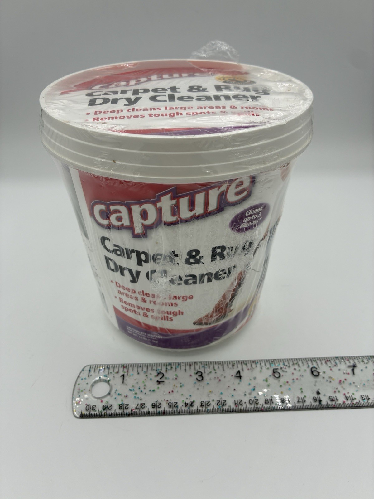 Capture Carpet & Rug Dry Cleaner Powder 2.5 lbs Deep Clean Stain Remover Tub New