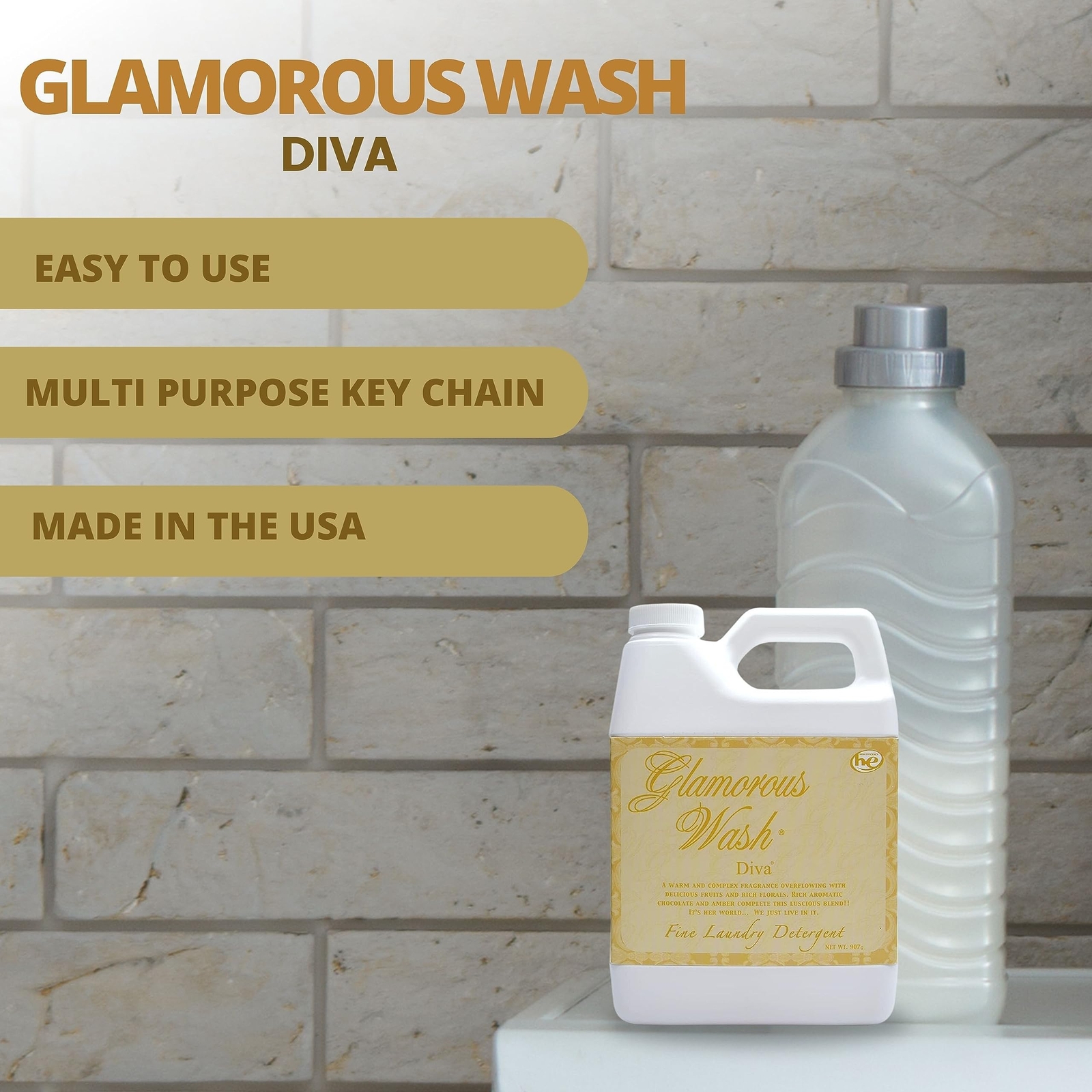Tyler Glamorous Wash Diva Laundry Detergent 32 Fl Oz Pack of 1 Scented Cleaner