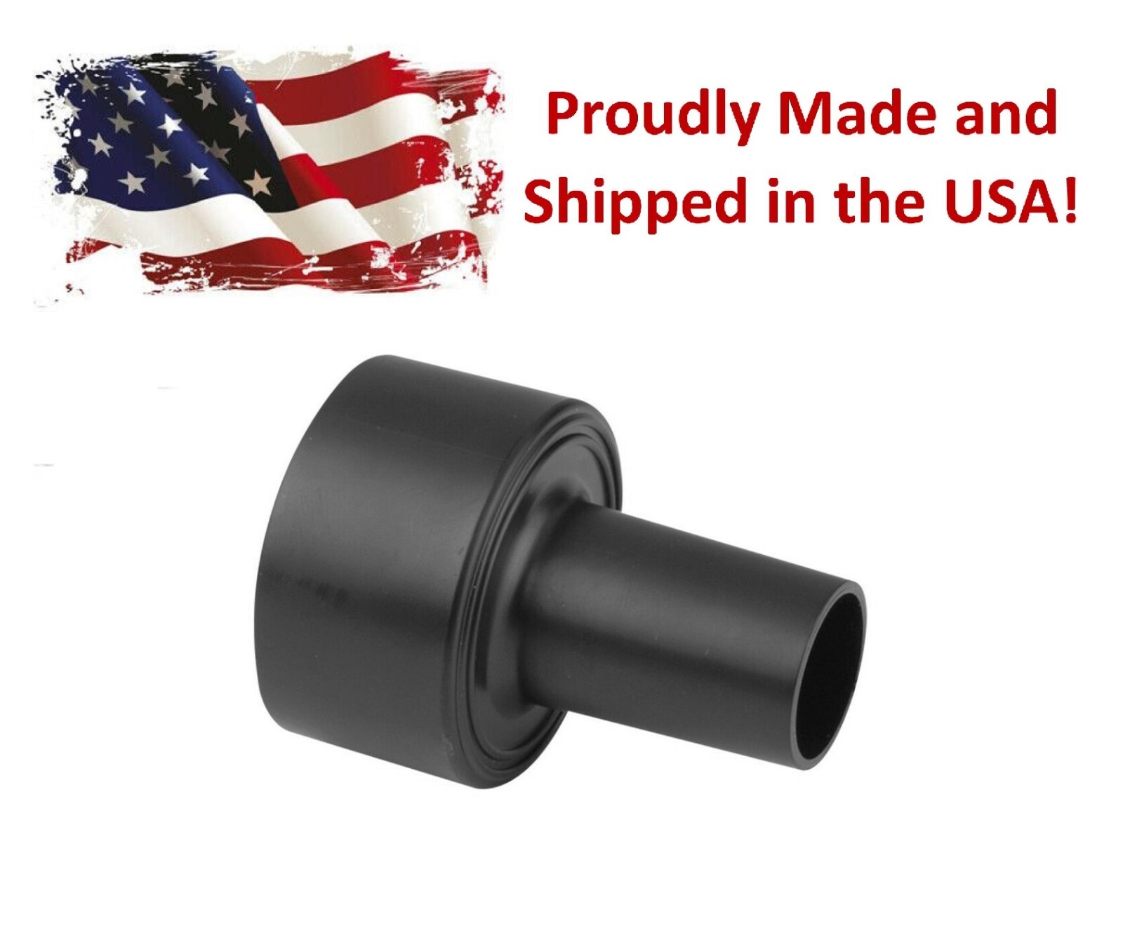Conversion Adapter Wet Dry Shop Vac Fits Ridgid Craftsman Hose 2-1/2″ to 1-1/4″