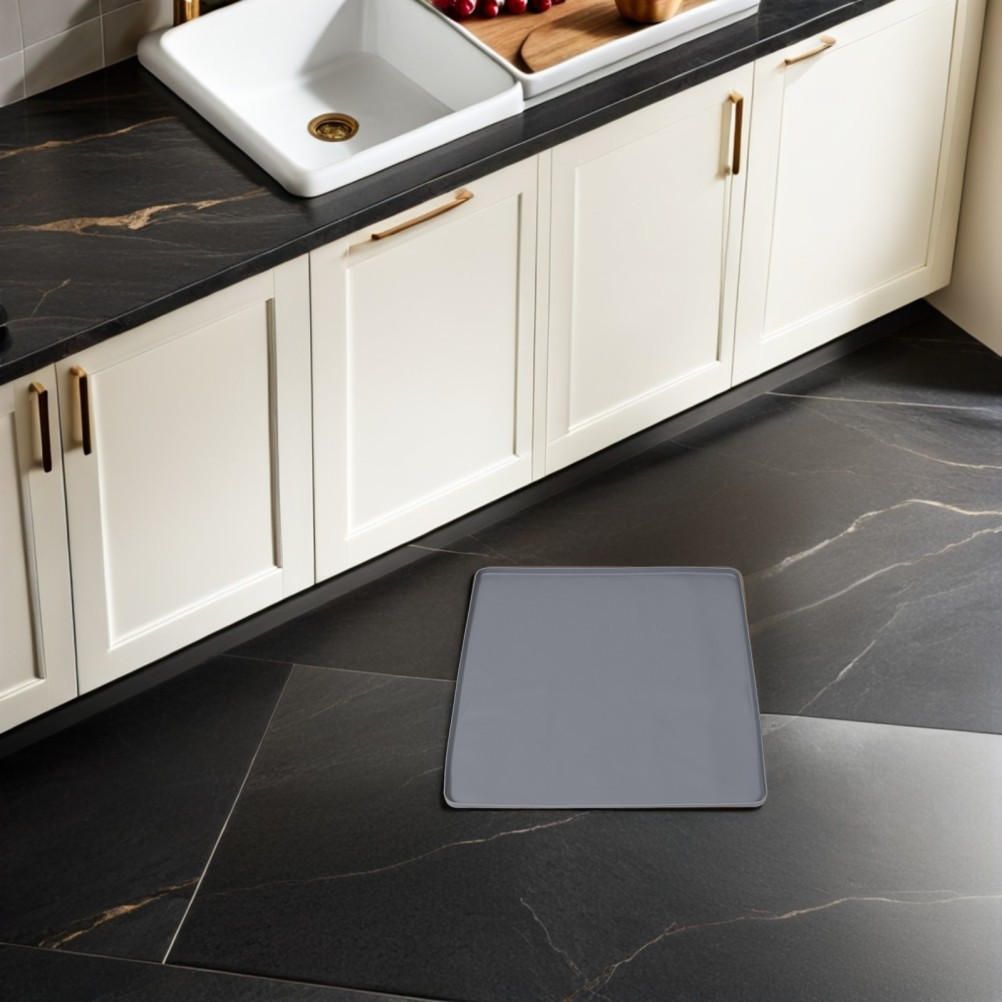 Dishwasher Waterproof Tray Bathroom Silicone Shatterproof Pan for Leaks