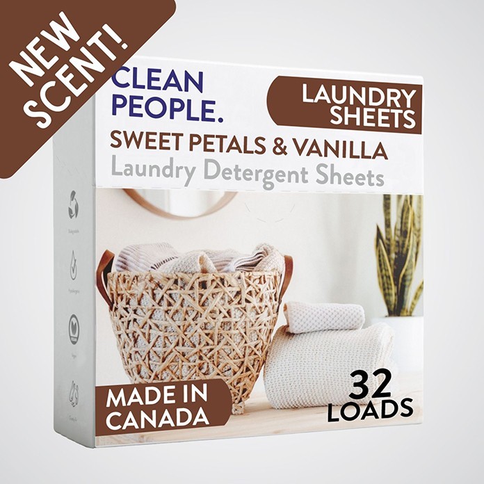 Clean People Laundry Detergent Sheets – Recyclable Packaging, Hypoallergenic, St