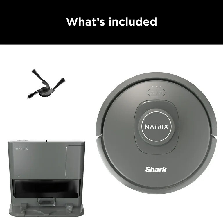 Shark Matrix Self-Emptying Robot Vacuum Home Mapping – Grey