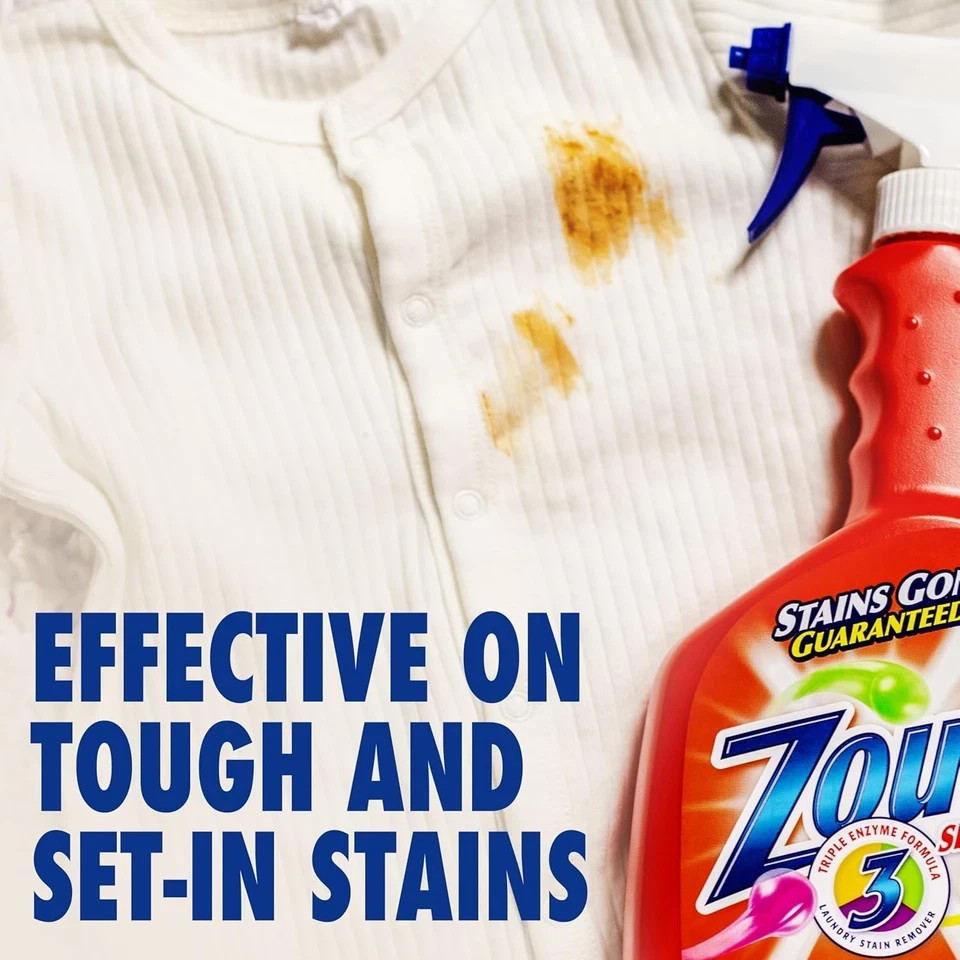 2 Pack of Zout Stain Remover Triple Enzyme Spray 22 Ounce