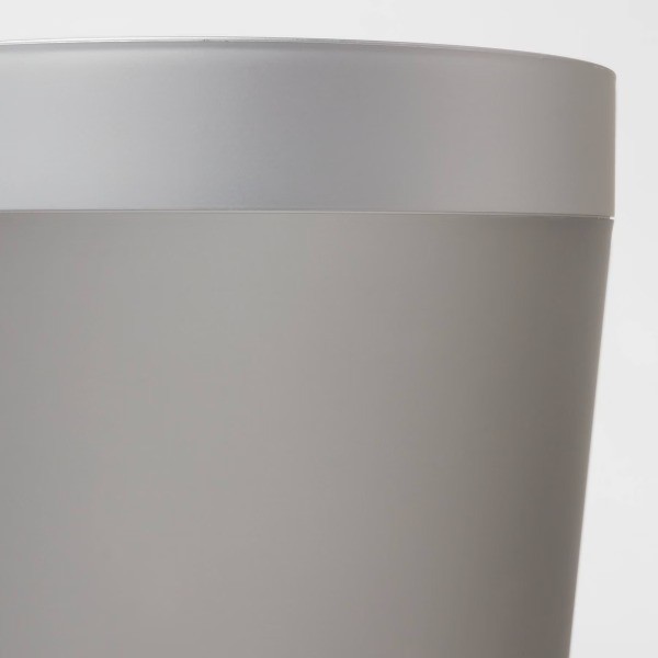 Wastebasket Gray – 11 Inches (H) x 8.5 Inches (W) x 8.5 Inches (D)