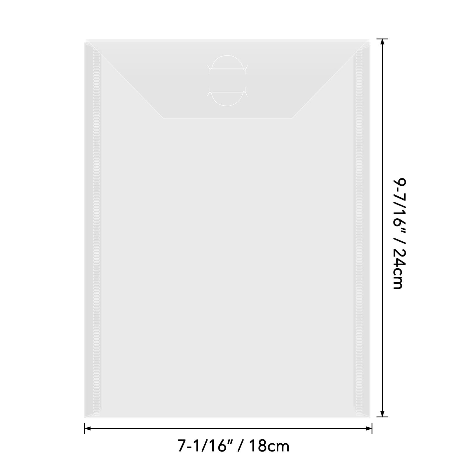 Resealable Plastic Storage Envelopes Pockets For Dies Stencil 7×9.4 In 50 PCS